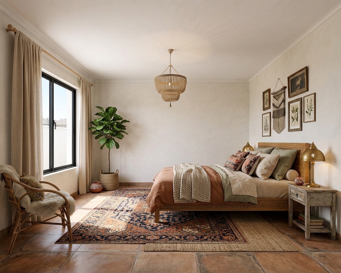 Bohemian Interior Design AI result